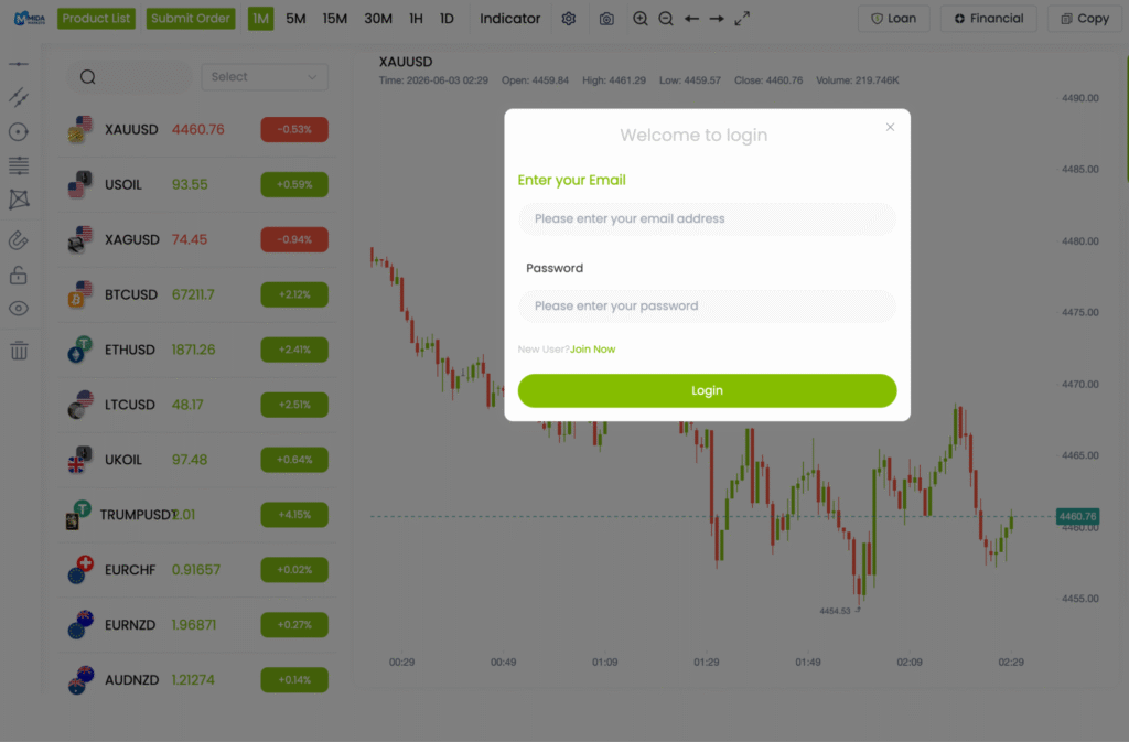 Mida Marketsのサイトでは、ライセンスなどの一切が確認できない