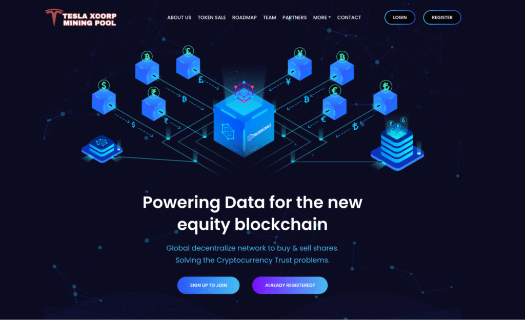 TESLA XCORP MINING POOLはライセンス情報などが確認できない怪しい取引所