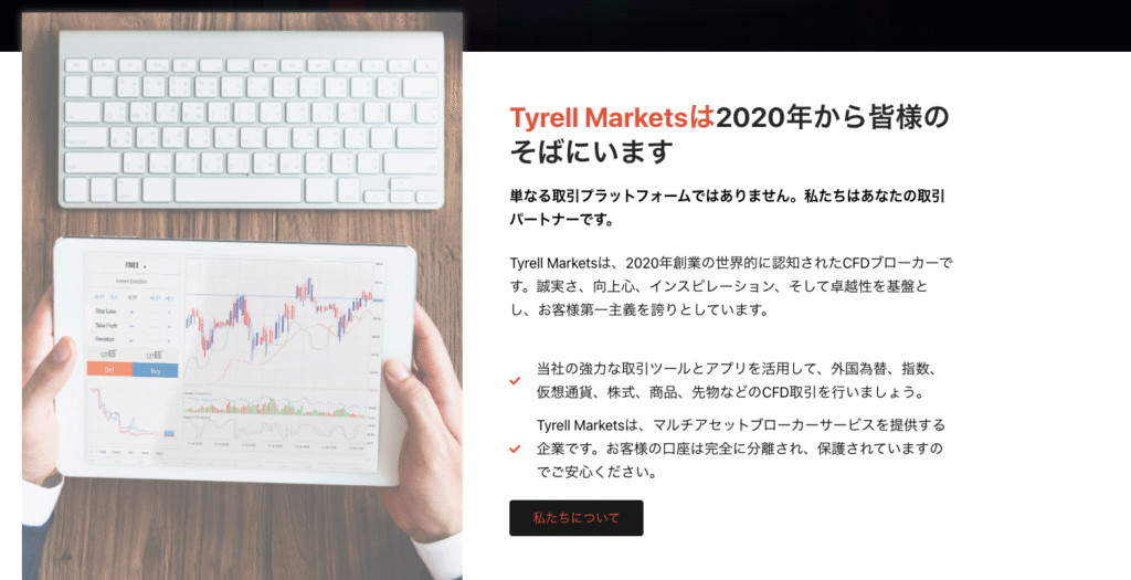 TYRELL MARKETSは運営実績とドメイン登録時期に食い違いがある
