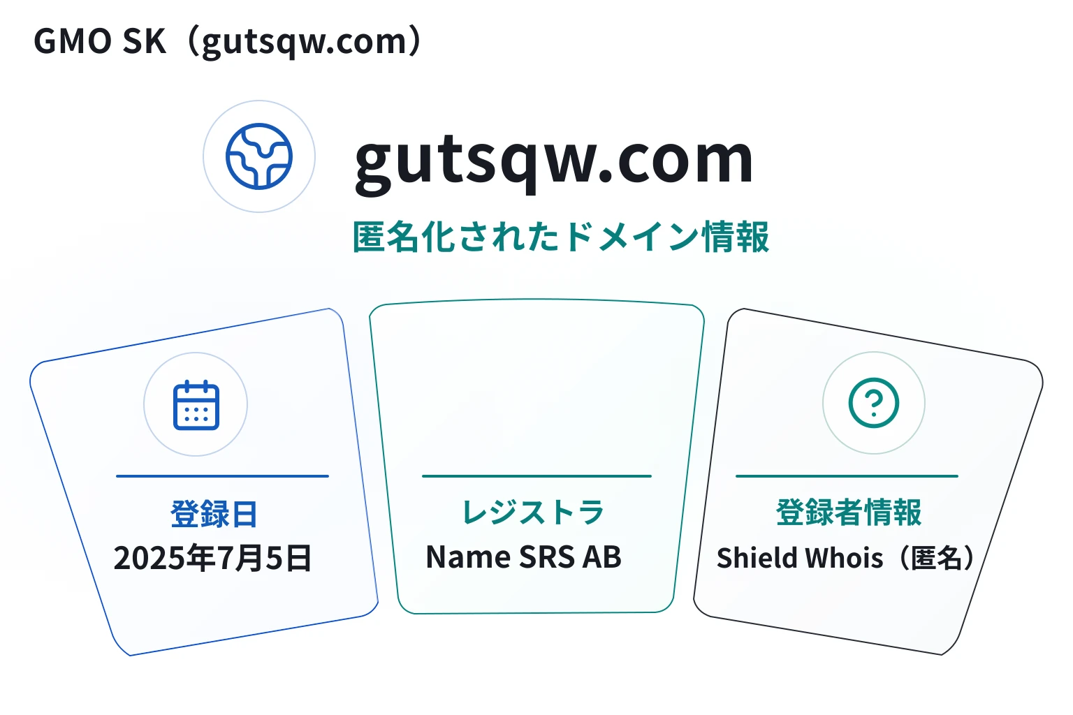 GMO SK（gutsqw.com）のドメインに紐づく情報から怪しい点を調査
