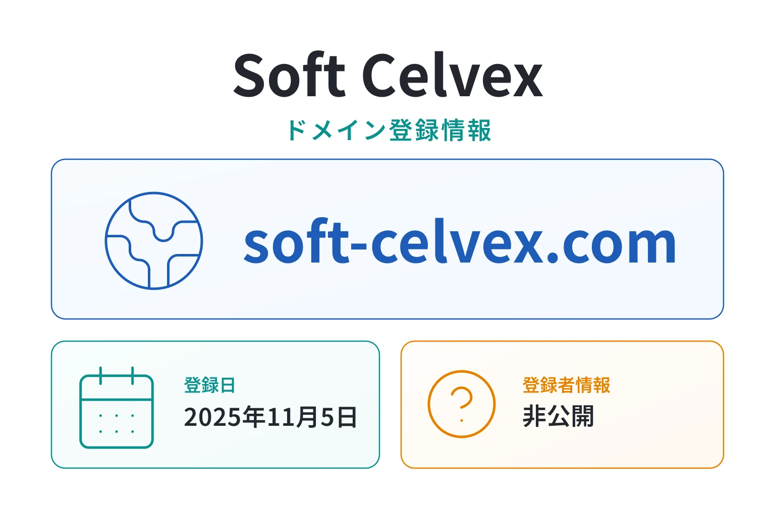 Soft Celvexのドメインに紐づく情報から怪しい点を調査