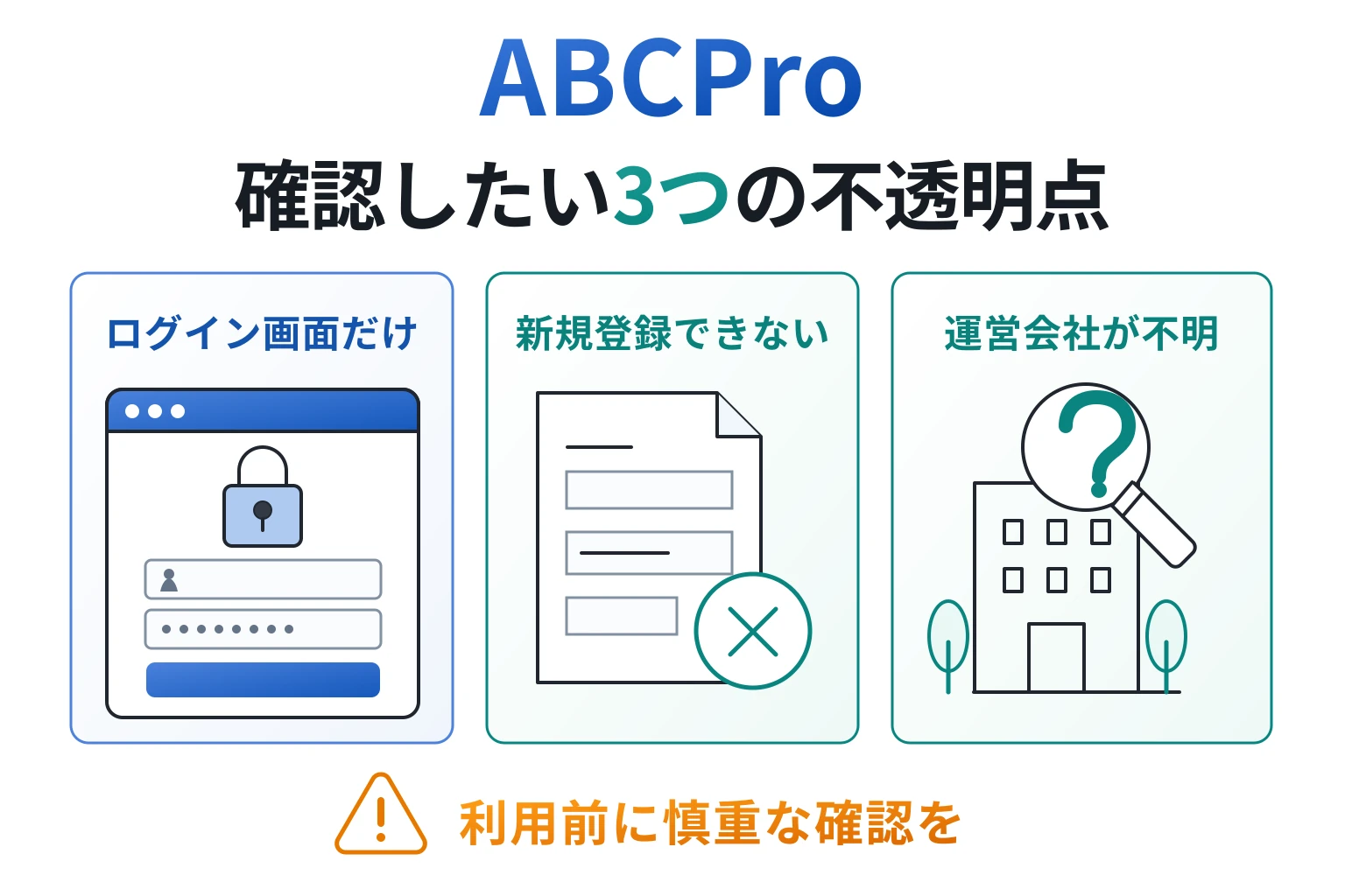 ABCProは詐欺の可能性が非常に高い
