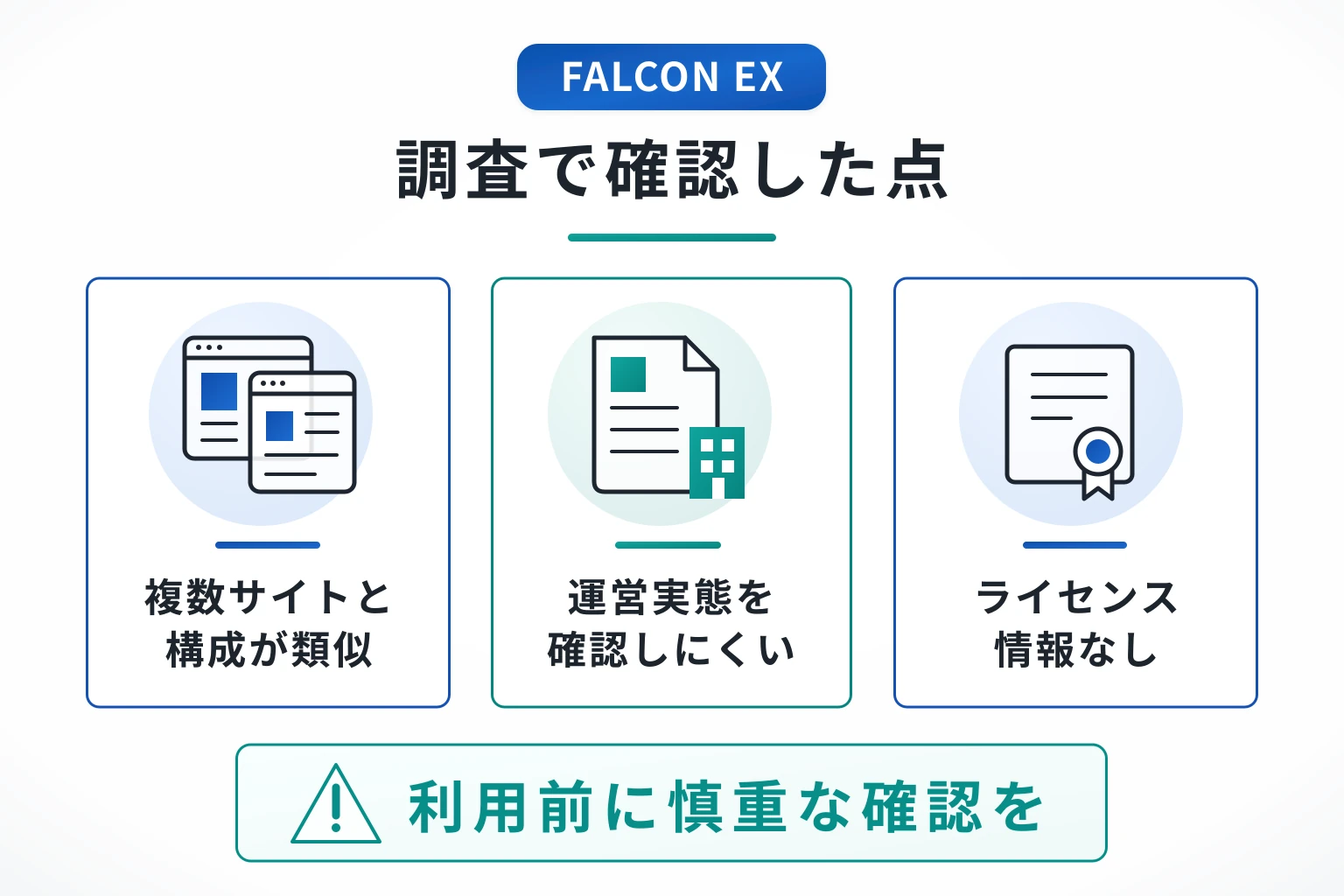 FALCON EXは詐欺の可能性が非常に高い