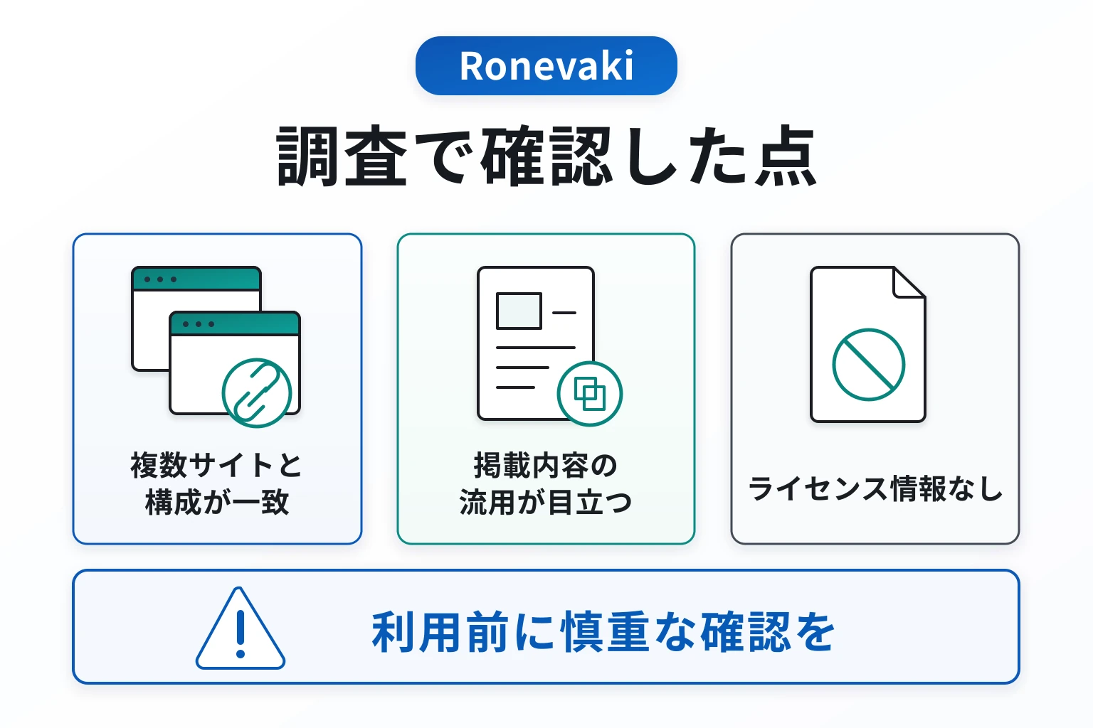 Ronevakiは詐欺の可能性が非常に高い