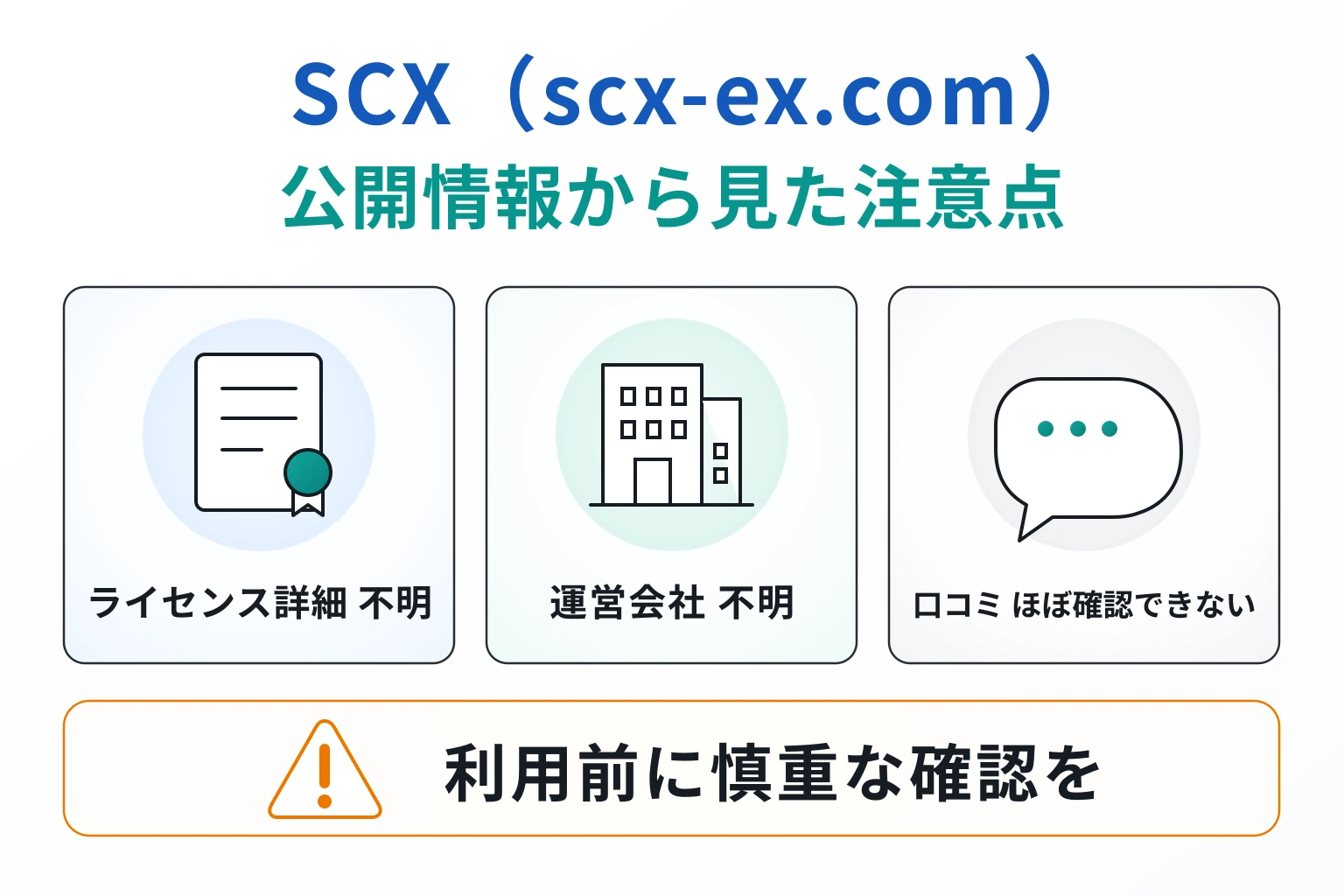 SCX（scx-ex.com）は詐欺の可能性が非常に高い
