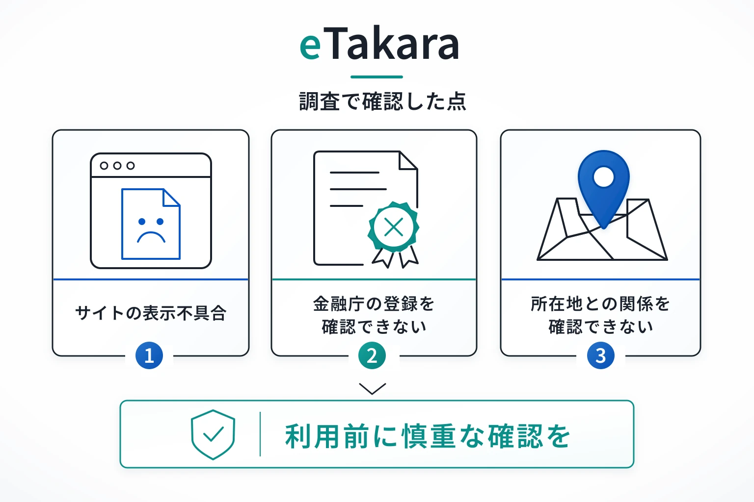 eTakaraは詐欺の可能性が非常に高い