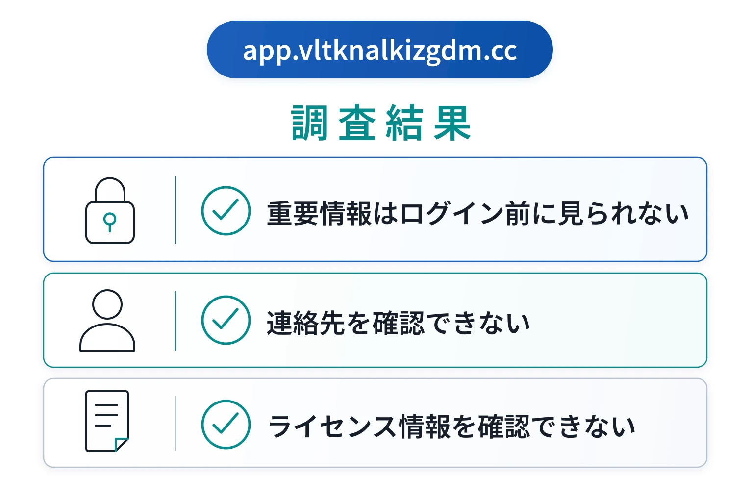 app.vltknalkizgdm.ccは詐欺の可能性が非常に高い