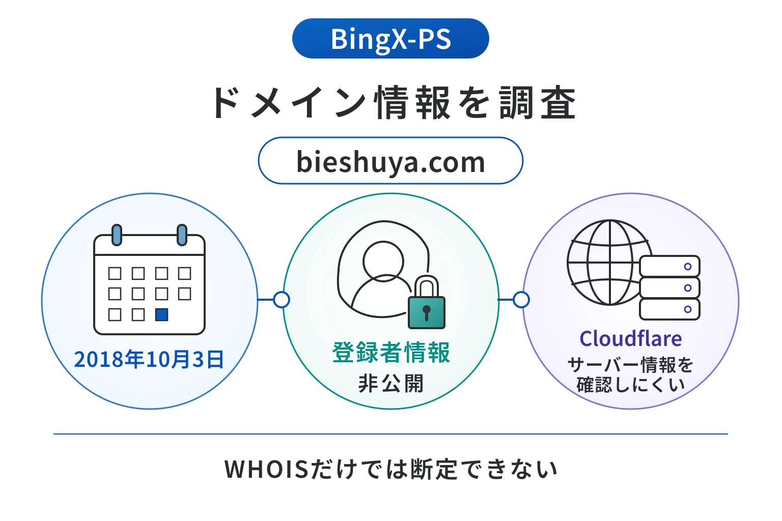 BingX-PSのドメインに紐づく情報から怪しい点を調査