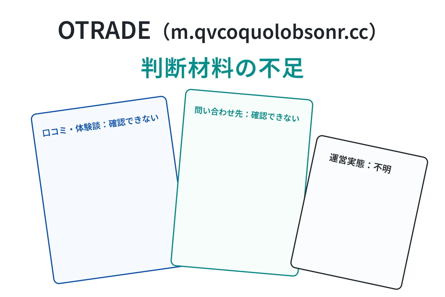 OTRADE（m.qvcoquolobsonr.cc）は必要な情報や口コミ情報が存在しない高リスクな取引所