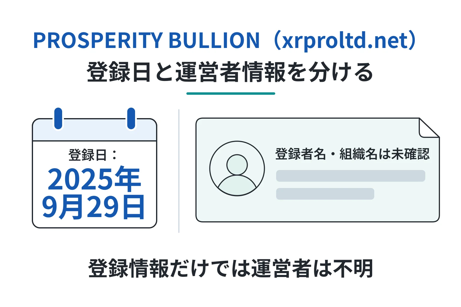 xrproltd.netは2025年9月29日登録、RDAPでは登録者名・組織名を確認できない
