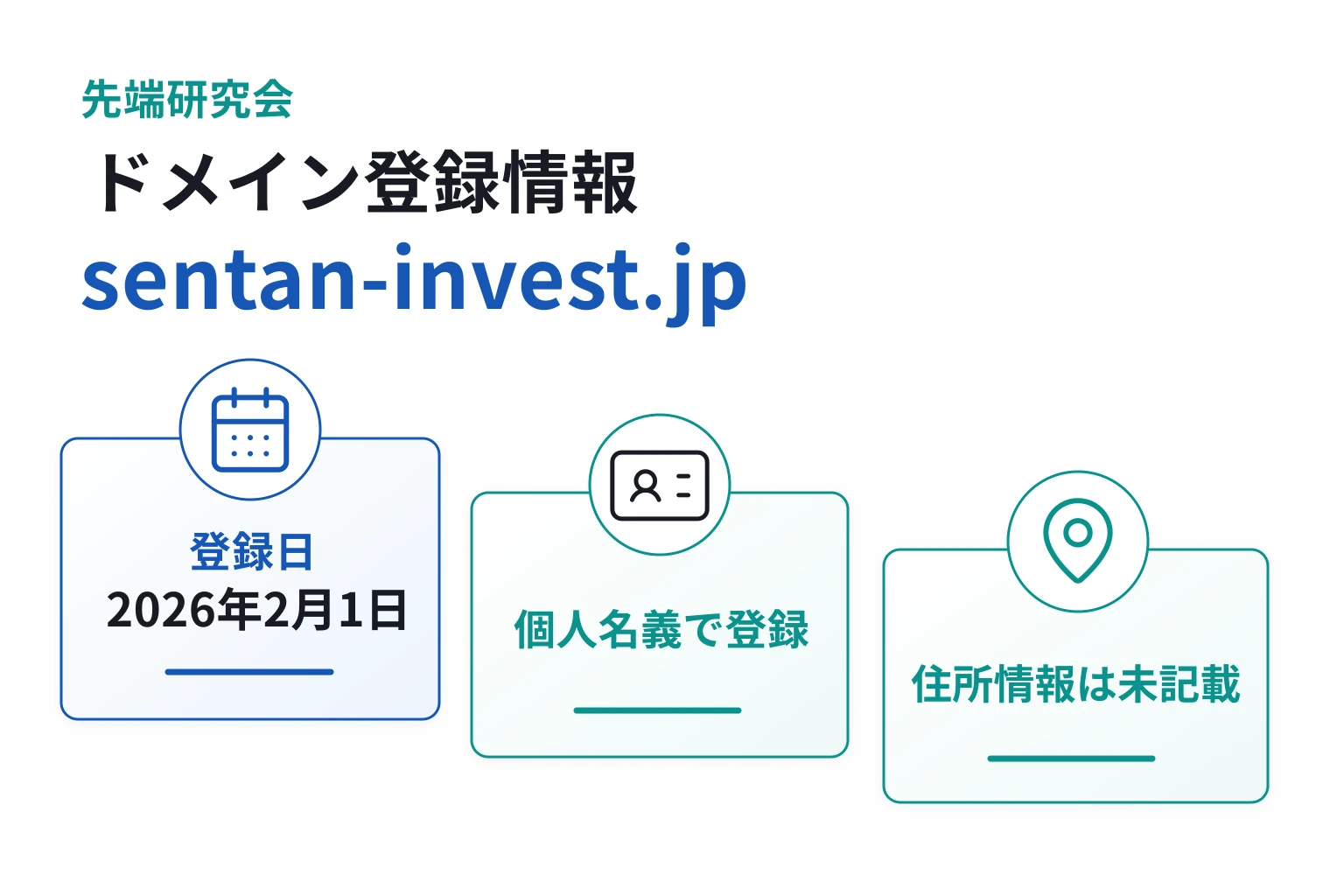 先端研究会のドメインに紐づく情報から怪しい点を調査