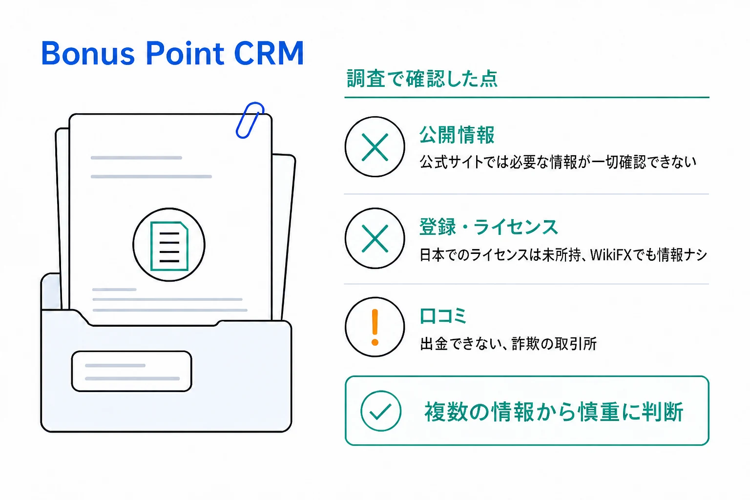 Bonus Point CRMは詐欺の可能性が非常に高い