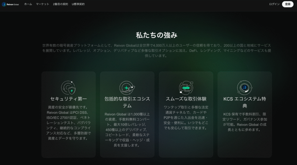 Reivon Globalは具体的な会社情報や連絡先が掲載されておらず、運営元を確認できない