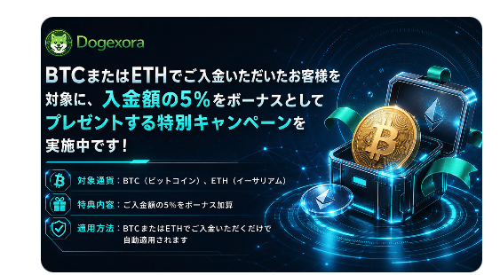 DogeXora（dogexora.top）のボーナス内容は詳細を確認できない