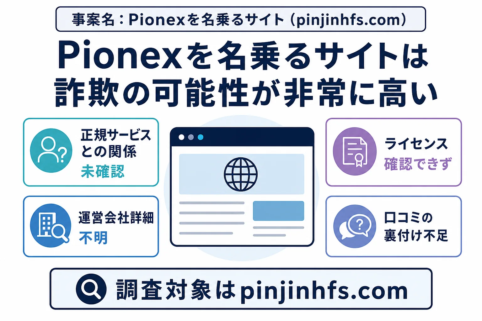 Pionexは詐欺の可能性が非常に高い