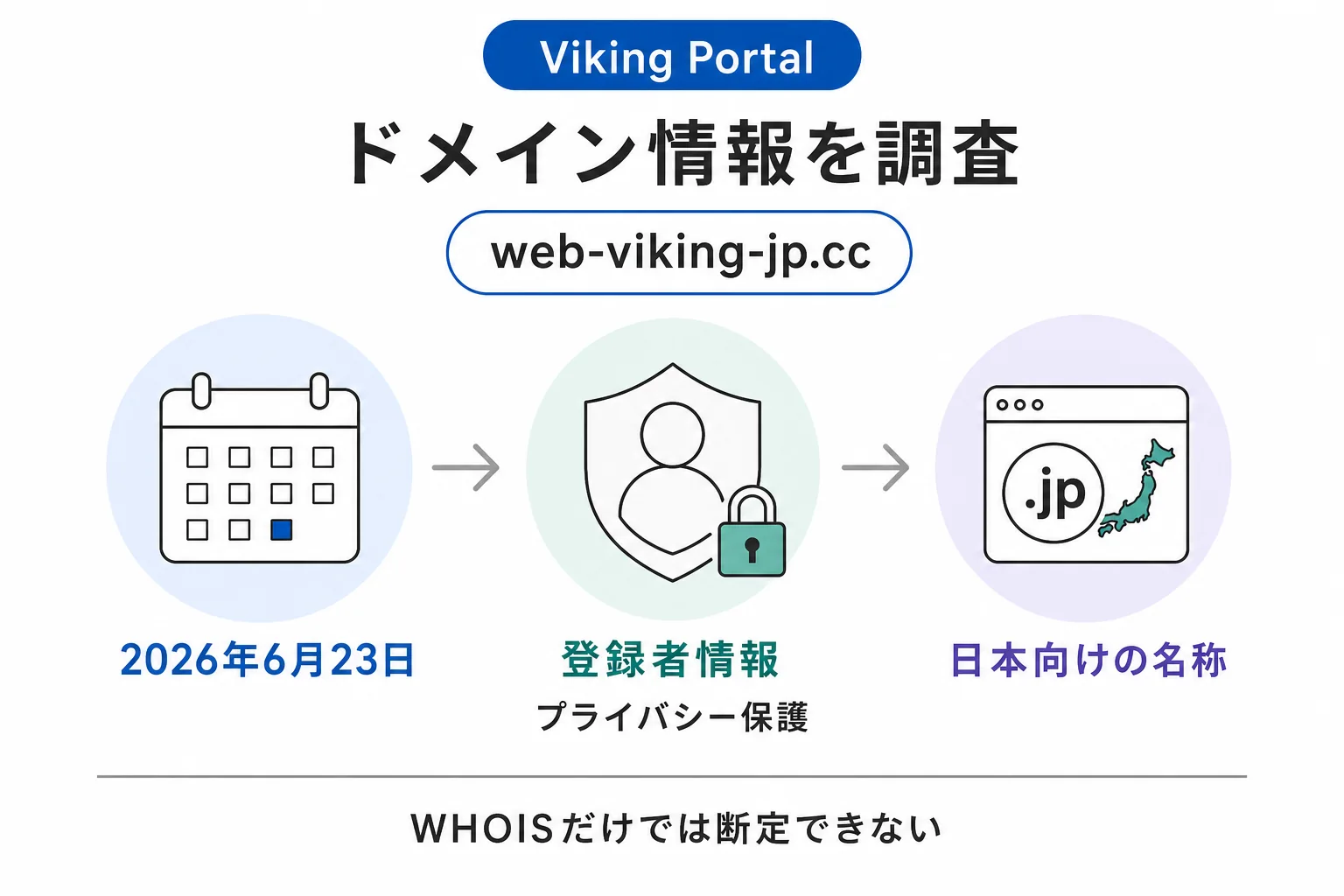Viking Portal（web-viking-jp.cc）のドメインに紐づく情報から怪しい点を調査